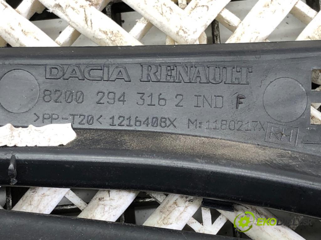 DACIA DUSTER (HS_) 2010 - 2018    1.6 16V LPG 77 kW [105 KM] Benzyna / gaz samochodowy (LPG) 2011 - 2018  Torpédo, plast pod čelné okno 8200294316 (Torpéda)