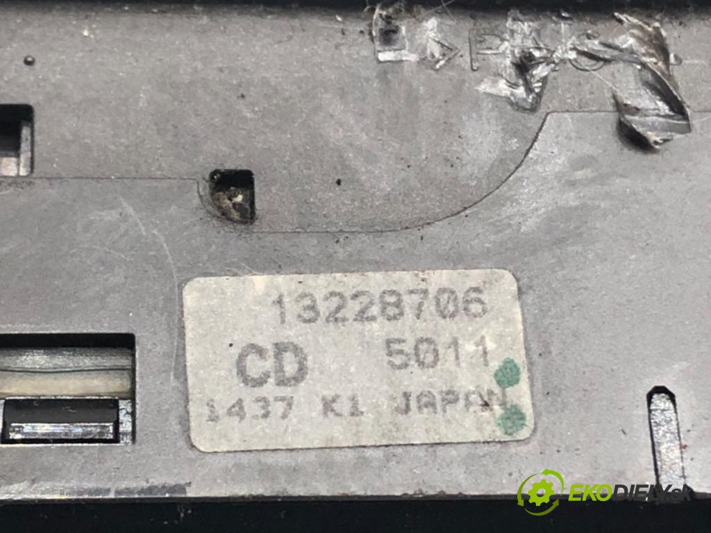 OPEL ZAFIRA B Nadwozie pełne/minivan (A05) 2005 - 2015    1.9 CDTI VAN (M75) 88 kW [120 KM] olej napędowy 2005 - 2015  Prepínač okien 13228706 (Prepínače, spínače, tlačidlá a ovládače kúrenia)
