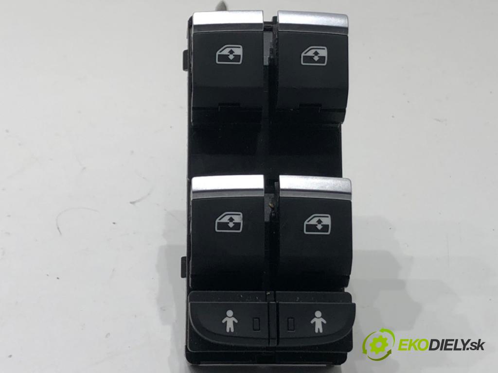AUDI Q7 (4MB, 4MG) 2015 - 2022    3.0 TDI quattro 200 kW [272 KM] olej napędowy 2015 - 2019  Prepínač okien 4M0959851B (Prepínače, spínače, tlačidlá a ovládače kúrenia)