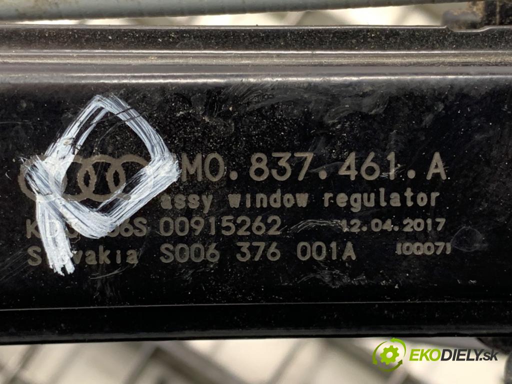 AUDI Q7 (4MB, 4MG) 2015 - 2022    3.0 TDI quattro 200 kW [272 KM] olej napędowy 2015 - 2019  mechanismus okna levý přední část 4M0837461A