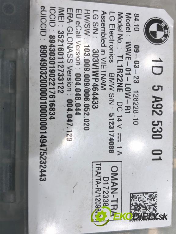 BMW X1 (U11) 2022-2025    s-drive 2.0i 115kW [156KM] BENZYNA  Modul antény 5A92530