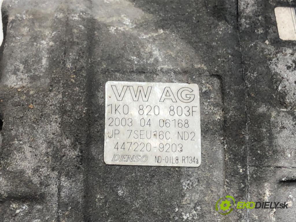AUDI A3 (8P1) 2003 - 2013    2.0 FSI 110 kW [150 KM] benzyna 2003 - 2008  Kompresor klimatizácie 1KO820803F (Kompresor klimatizácie)