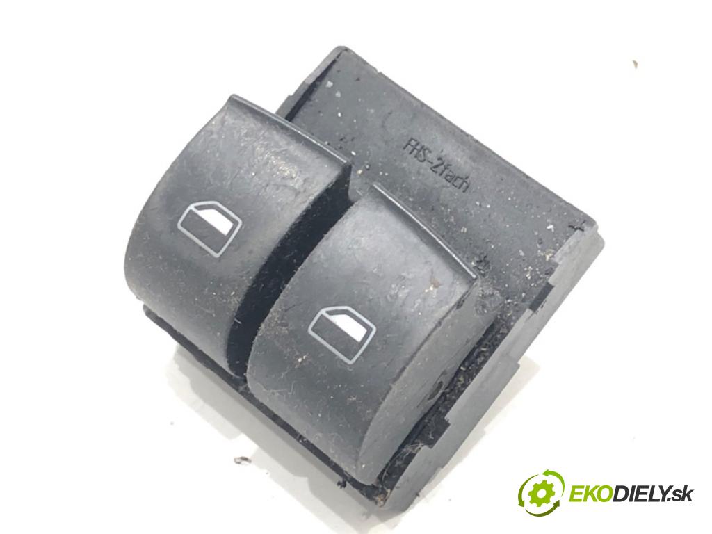 AUDI A3 (8P1) 2003 - 2013    2.0 FSI 110 kW [150 KM] benzyna 2003 - 2008  Prepínač okien 8Z0959851E (Prepínače, spínače, tlačidlá a ovládače kúrenia)