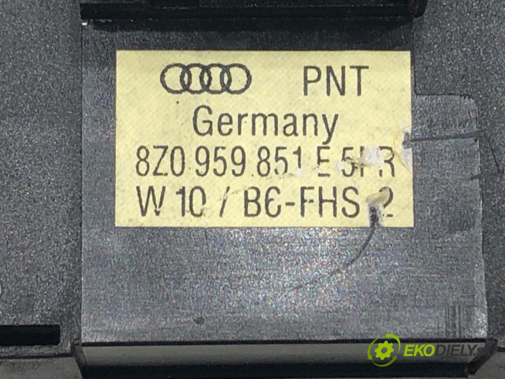 AUDI A3 (8P1) 2003 - 2013    2.0 FSI 110 kW [150 KM] benzyna 2003 - 2008  Prepínač okien 8Z0959851E (Prepínače, spínače, tlačidlá a ovládače kúrenia)
