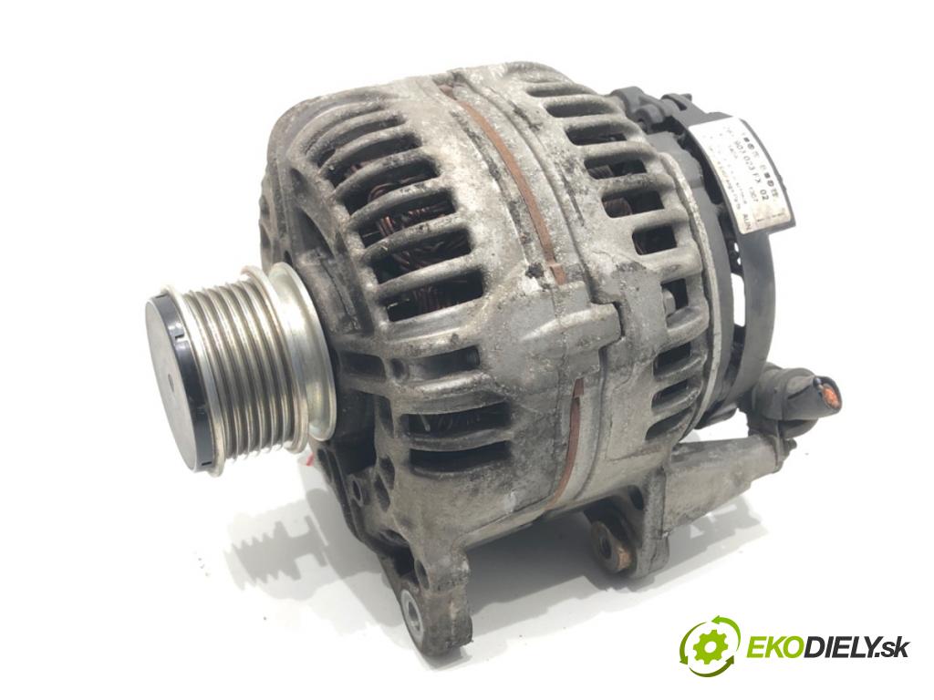 AUDI A3 (8P1) 2003 - 2013    2.0 FSI 110 kW [150 KM] benzyna 2003 - 2008  Alternátor 06F903023FX (Alternátor)
