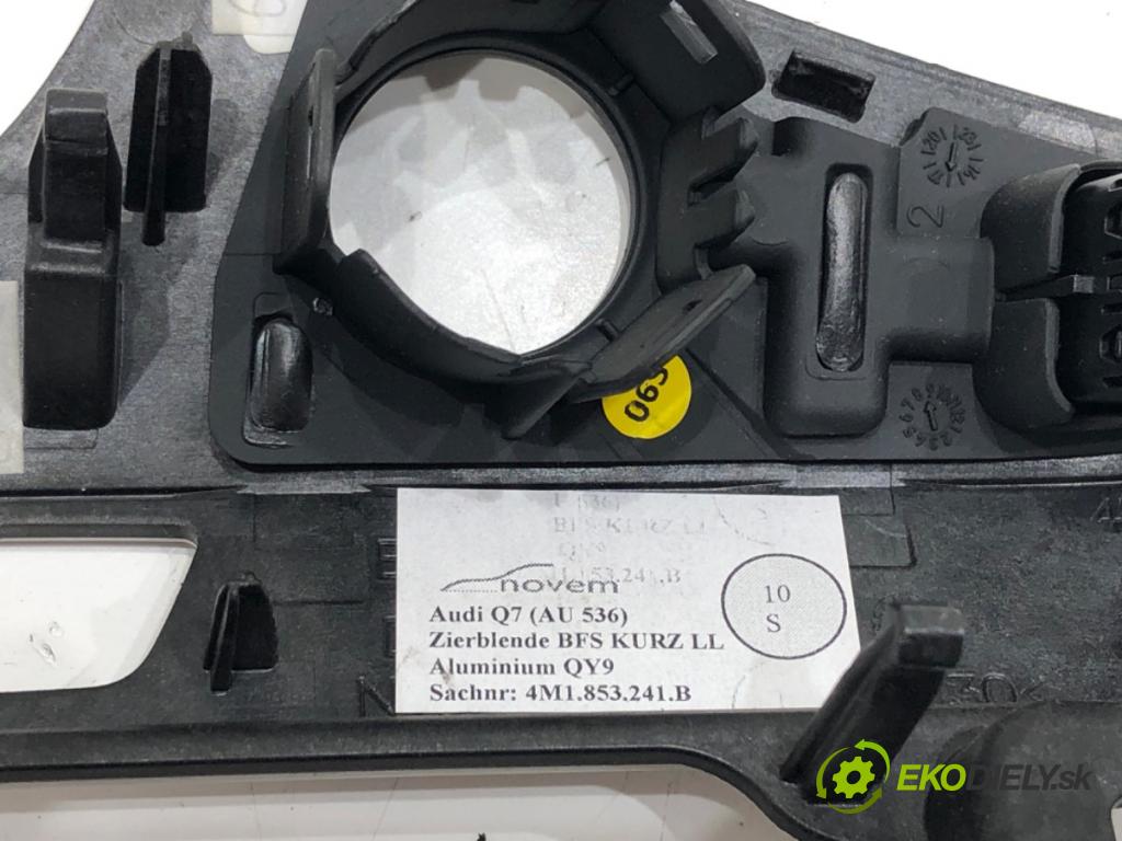 AUDI Q7 (4MB, 4MG) 2015 - 2022    3.0 TDI quattro 200 kW [272 KM] olej napędowy 2015 - 2019  lišty kryt 4M1853189R 4M1853242B (Lišty)