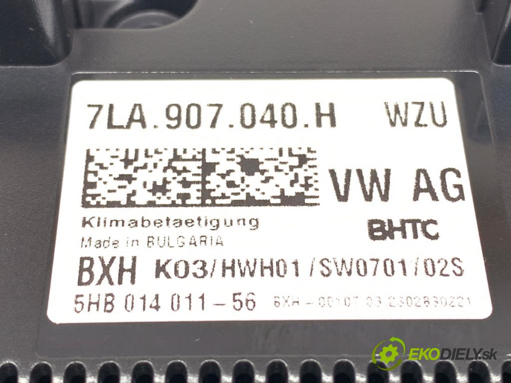 VW TRANSPORTER / CARAVELLE VI Autobus (SGB, SGJ, SHB, SHJ) 2015 - 2022    2.0 TDI 110 kW [150 KM] olej napędowy 2015 - 2022  Panel ovládania kúrenia 7LA907040H (Prepínače, spínače, tlačidlá a ovládače kúrenia)