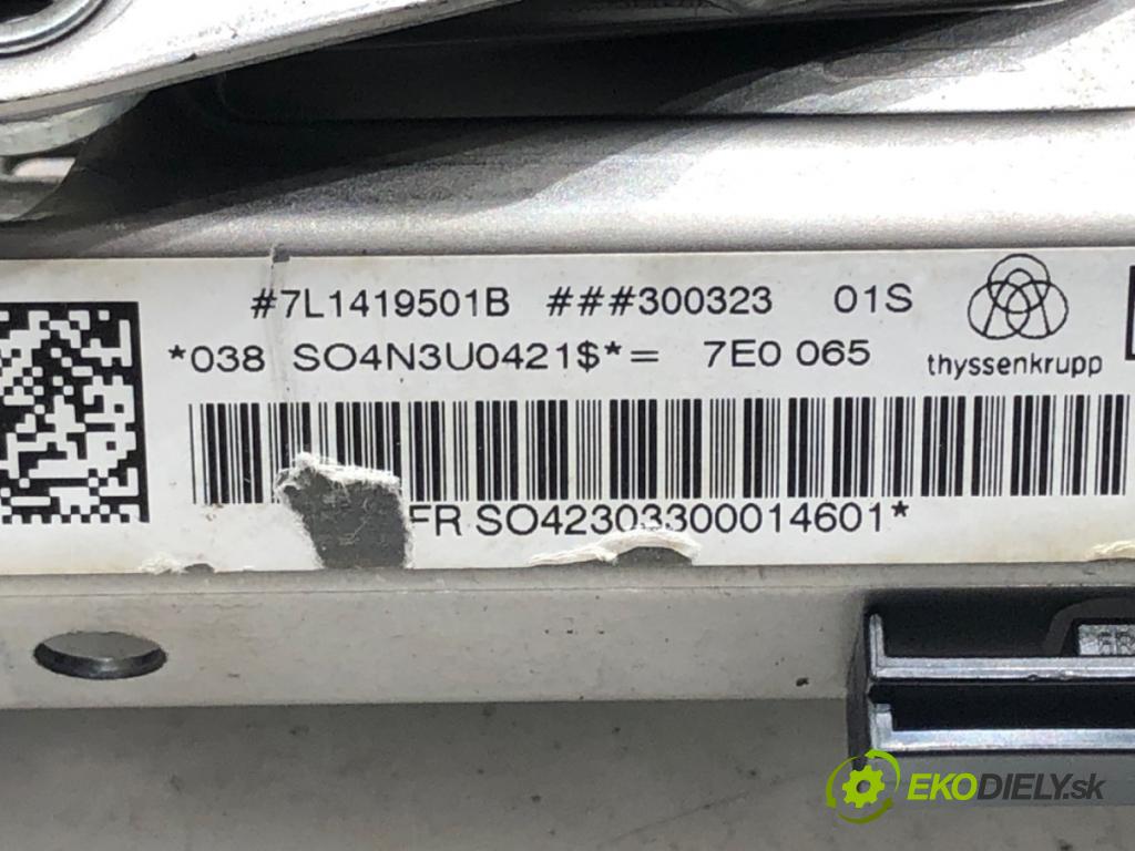 VW TRANSPORTER / CARAVELLE VI Autobus (SGB, SGJ, SHB, SHJ) 2015 - 2022    2.0 TDI 110 kW [150 KM] olej napędowy 2015 - 2022  hřídel tyč volantu 7L1419501B (Tyčky řízení)