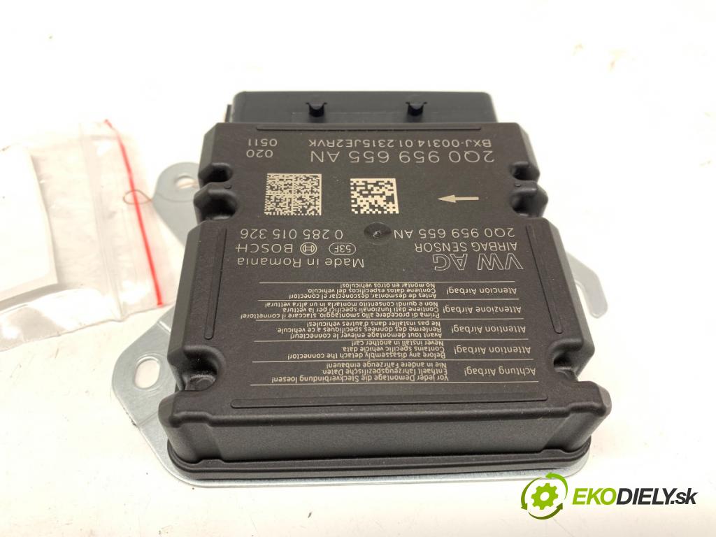 VW TRANSPORTER T6 Autobus 2023 110 kW 2.0 TDI 1968 senzor airbag 2Q0959655AN (Snímač)