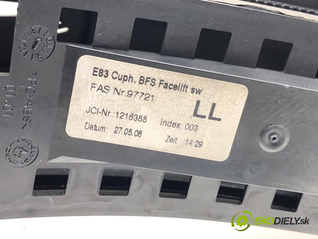 BMW X3 (E83) 2003 - 2011    3.0 sd 210 kW [286 KM] olej napędowy 2006 - 2008  Držiak na nápoje 1216388 (Úchyt, držiak na nápoje)