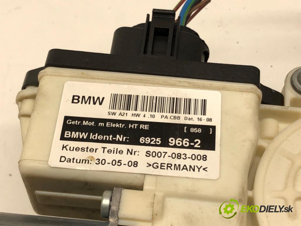 BMW X3 (E83) 2003 - 2011    3.0 sd 210 kW [286 KM] olej napędowy 2006 - 2008  mechanismus okna pravý zadní část 6925966-2