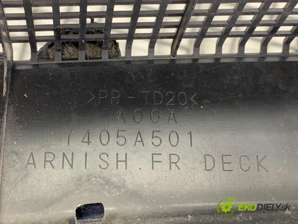 MITSUBISHI MIRAGE / SPACE STAR VI liftback (A0_A) 2012 - 2022    1.0 (A05A) 52 kW [71 KM] benzyna 2012 - 2022  Torpédo, plast pod čelné okno 7405A501 (Torpéda)