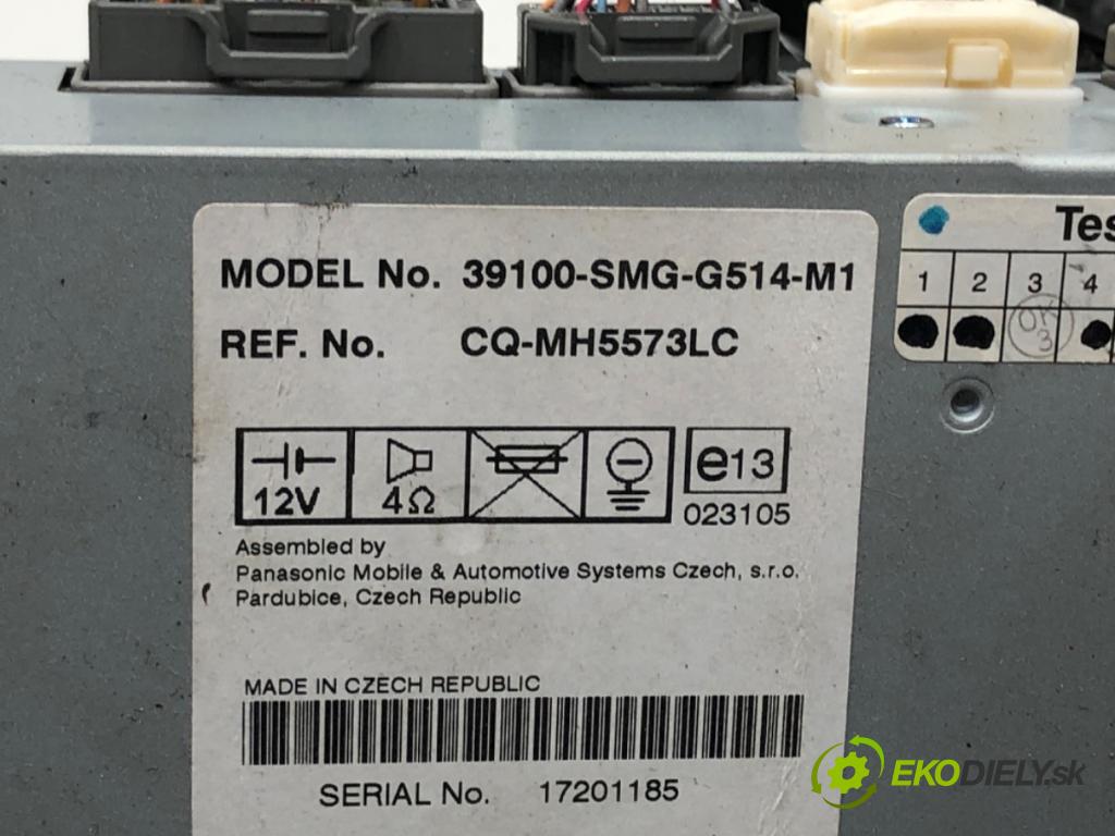 HONDA CIVIC VIII Hatchback (FN, FK) 2005 - 2022    1.8 (FN1, FK2) 103 kW [140 KM] benzyna 2005 - 2022  RADIO 39100-SMG-G514-M1 (Audio zariadenia)