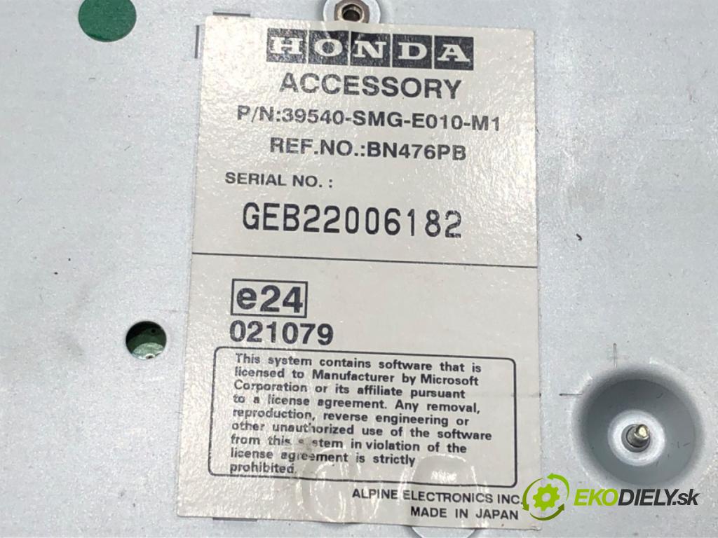 HONDA CIVIC VIII Hatchback (FN, FK) 2005 - 2022    1.8 (FN1, FK2) 103 kW [140 KM] benzyna 2005 - 2022  čítač navigácie 39540-SMG-E010-M1 (Ostatné)