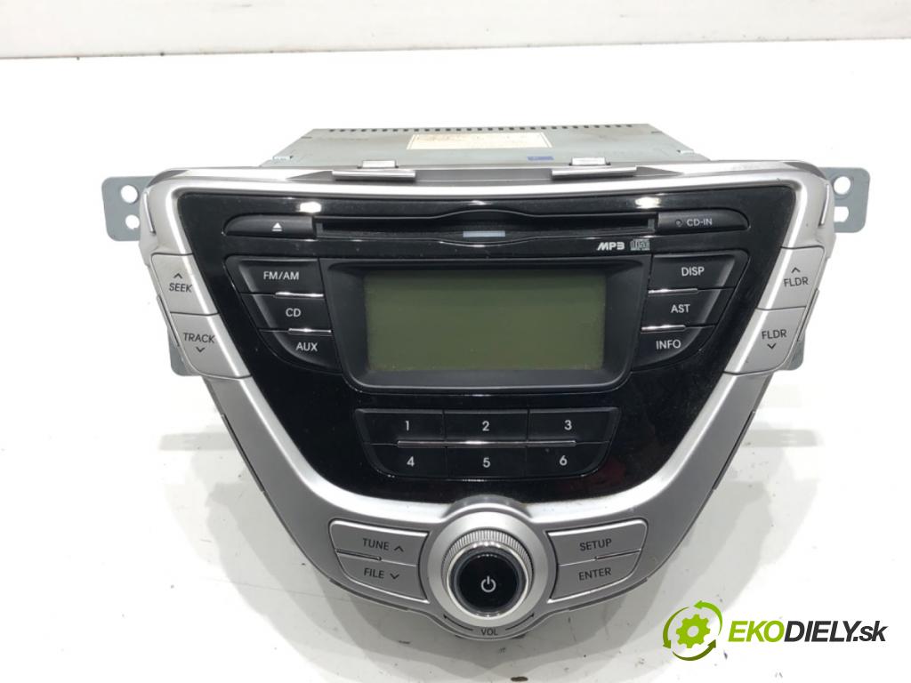 HYUNDAI ELANTRA V sedan (MD, UD) 2010 - 2022    1.6 97 kW [132 KM] benzyna 2011 - 2015  RADIO 96170-3X600BLH (Audio zariadenia)