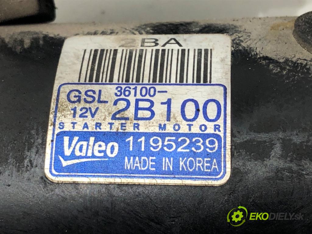 HYUNDAI ELANTRA V sedan (MD, UD) 2010 - 2022    1.6 97 kW [132 KM] benzyna 2011 - 2015  Štartér 36100-2B100 (Štartér)