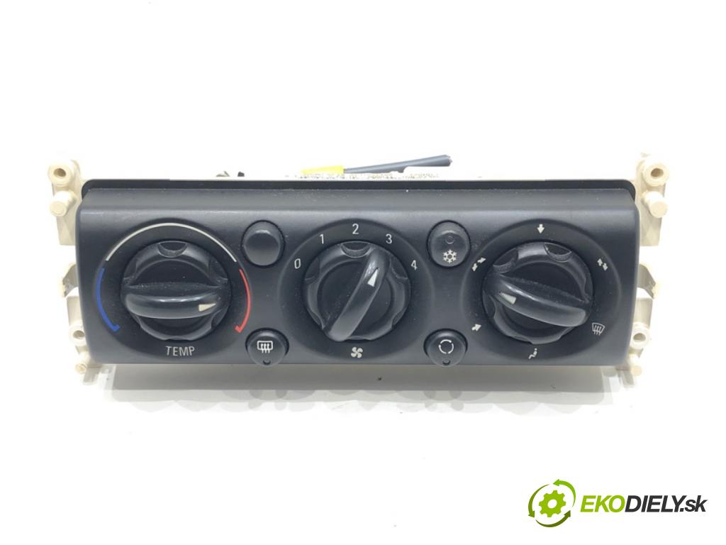 MINI MINI (R50, R53) 2001 - 2006    Cooper 85 kW [116 KM] benzyna 2001 - 2006  Panel ovládania kúrenia 1502214 (Prepínače, spínače, tlačidlá a ovládače kúrenia)