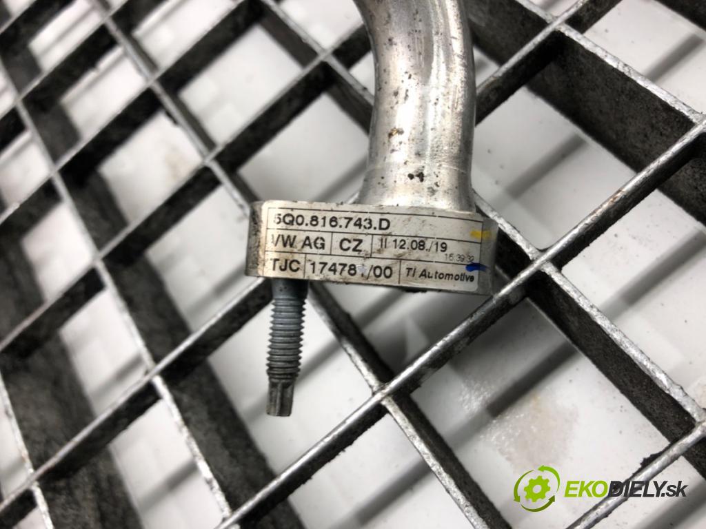 SKODA OCTAVIA III Combi (5E5, 5E6) 2012 - 2022    1.6 TDI 85 kW [115 KM] olej napędowy 2017 - 2022  rúrka klimatizácie 5Q0816743D (Rúrky klimatizácie)