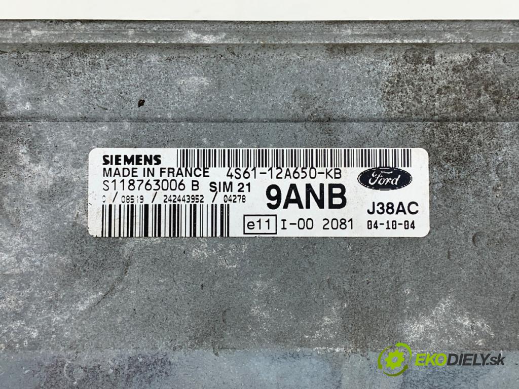 FORD FIESTA V (JH_, JD_) 2001 - 2014    1.3 51 kW [69 KM] benzyna 2001 - 2008  riadiaca jednotka Motor 4S61-12A650-KB (Riadiaca jednotka)
