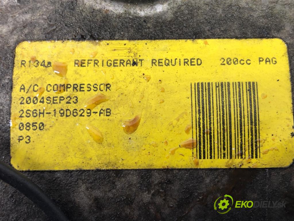 FORD FIESTA V (JH_, JD_) 2001 - 2014    1.3 51 kW [69 KM] benzyna 2001 - 2008  Kompresor klimatizácie 2S6H-19D629-AB (Kompresor klimatizácie)