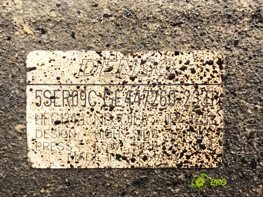 TOYOTA AURIS (_E15_) 2006 - 2012    1.4 D-4D (NDE150_) 66 kW [90 KM] olej napędowy 2007 - 2012  Kompresor klimatizácie 447260-2331 (Kompresory klimatizácie)