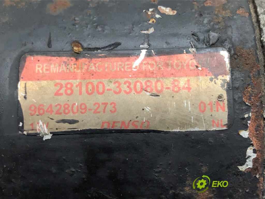 TOYOTA AURIS (_E15_) 2006 - 2012    1.4 D-4D (NDE150_) 66 kW [90 KM] olej napędowy 2007 - 2012  Štartér 28100-33080 (Štartéry)