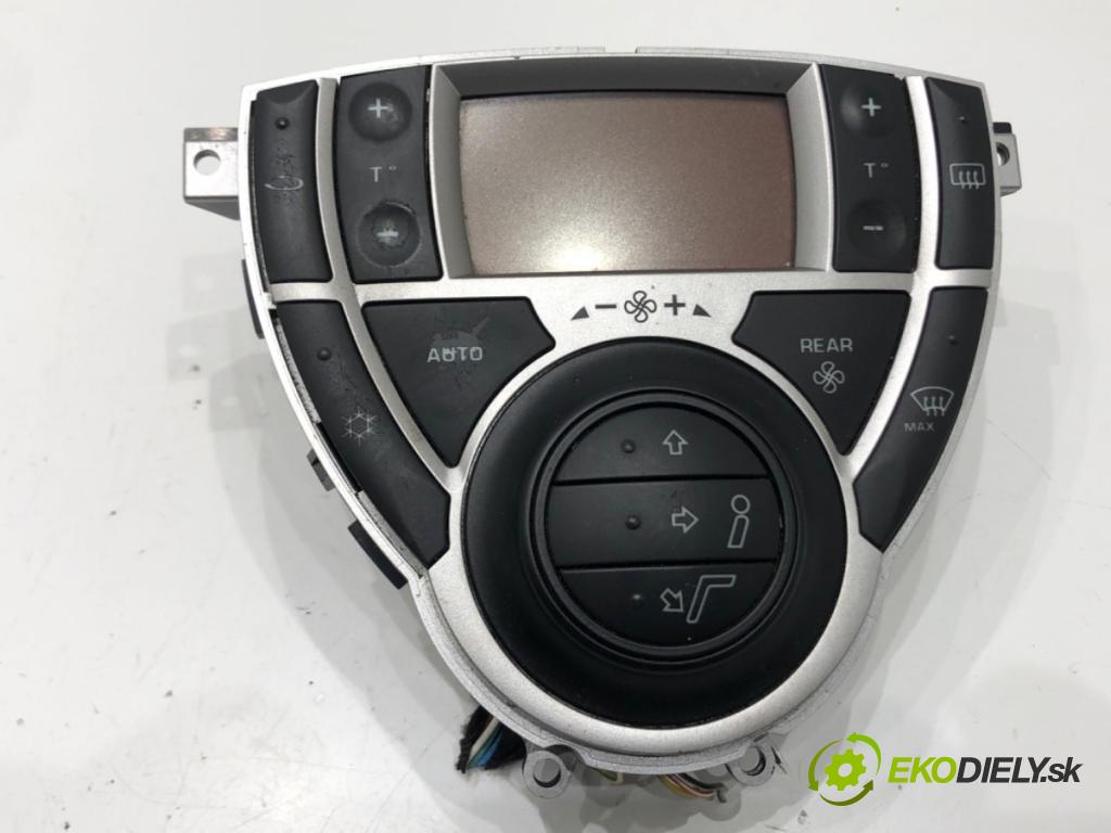 PEUGEOT 807 (EB_) 2002 - 2022    2.0 HDI 100 kW [136 KM] olej napędowy 2006 - 2022  Panel ovládania kúrenia 14011592ZD (Prepínače, spínače, tlačidlá a ovládače kúrenia)