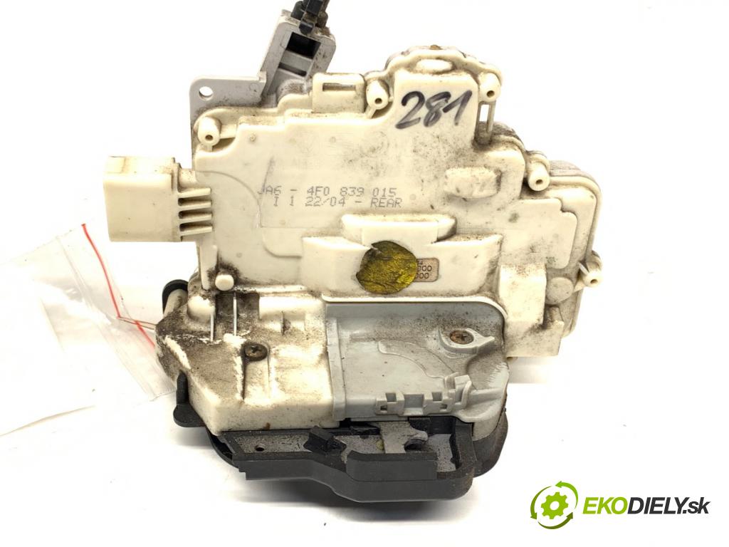 AUDI A6 C6 (4F2) 2004 - 2011    2.4 130 kW [177 KM] benzyna 2004 - 2008  zámok dveře levý zadní část 4F0839015