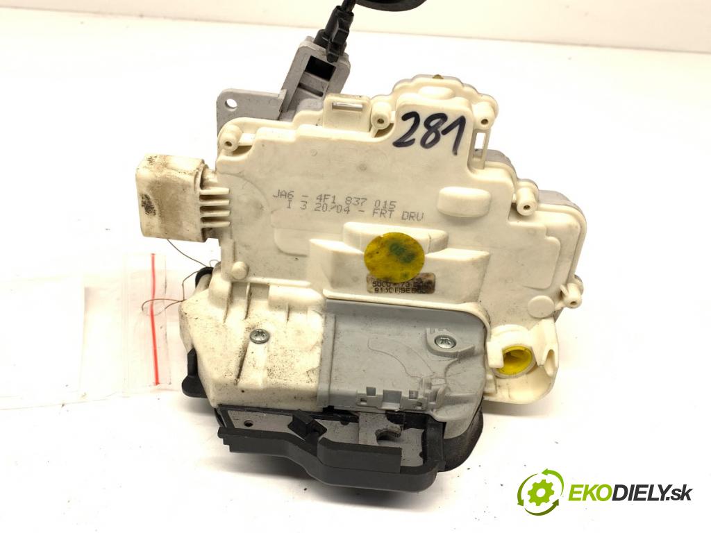 AUDI A6 C6 (4F2) 2004 - 2011    2.4 130 kW [177 KM] benzyna 2004 - 2008  zámok dveře levý přední část 4F1837015