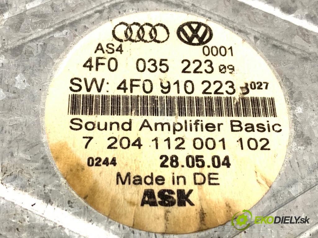 AUDI A6 C6 (4F2) 2004 - 2011    2.4 130 kW [177 KM] benzyna 2004 - 2008  Zosilňovač 4F0910223B (Zosilňovače)