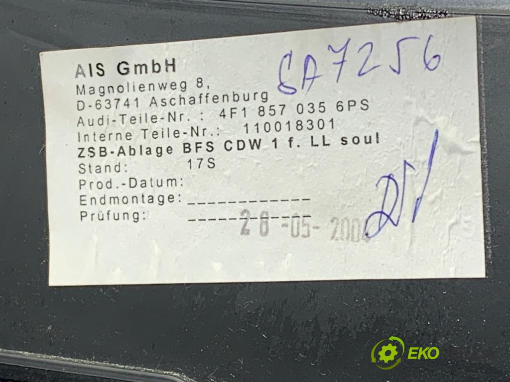 AUDI A6 C6 (4F2) 2004 - 2011    2.4 130 kW [177 KM] benzyna 2004 - 2008  Priehradka, kastlík spolujazdca  (Priehradka, kastlík)