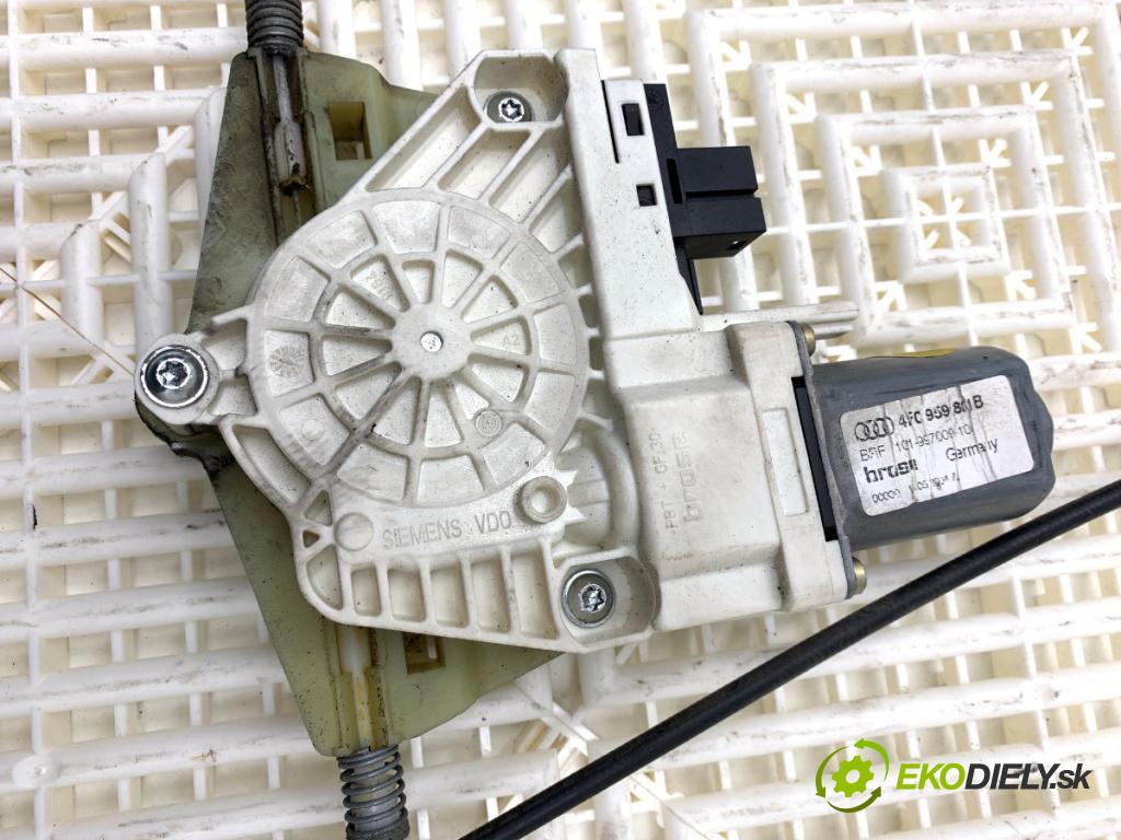AUDI A6 C6 (4F2) 2004 - 2011    2.4 130 kW [177 KM] benzyna 2004 - 2008  mechanismus okna levý přední část 4F0837461A