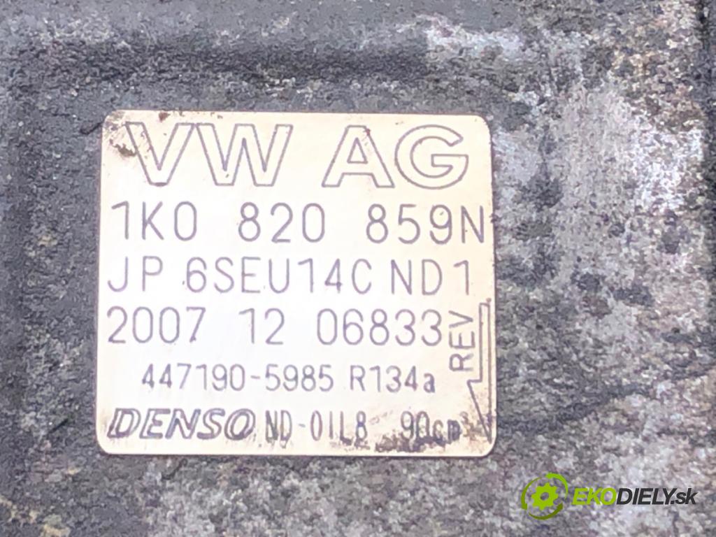 VW TIGUAN (5N_) 2007 - 2018    1.4 TSI 4motion 110 kW [150 KM] benzyna 2007 - 2018  Kompresor klimatizácie 1K0820859N (Kompresory klimatizácie)