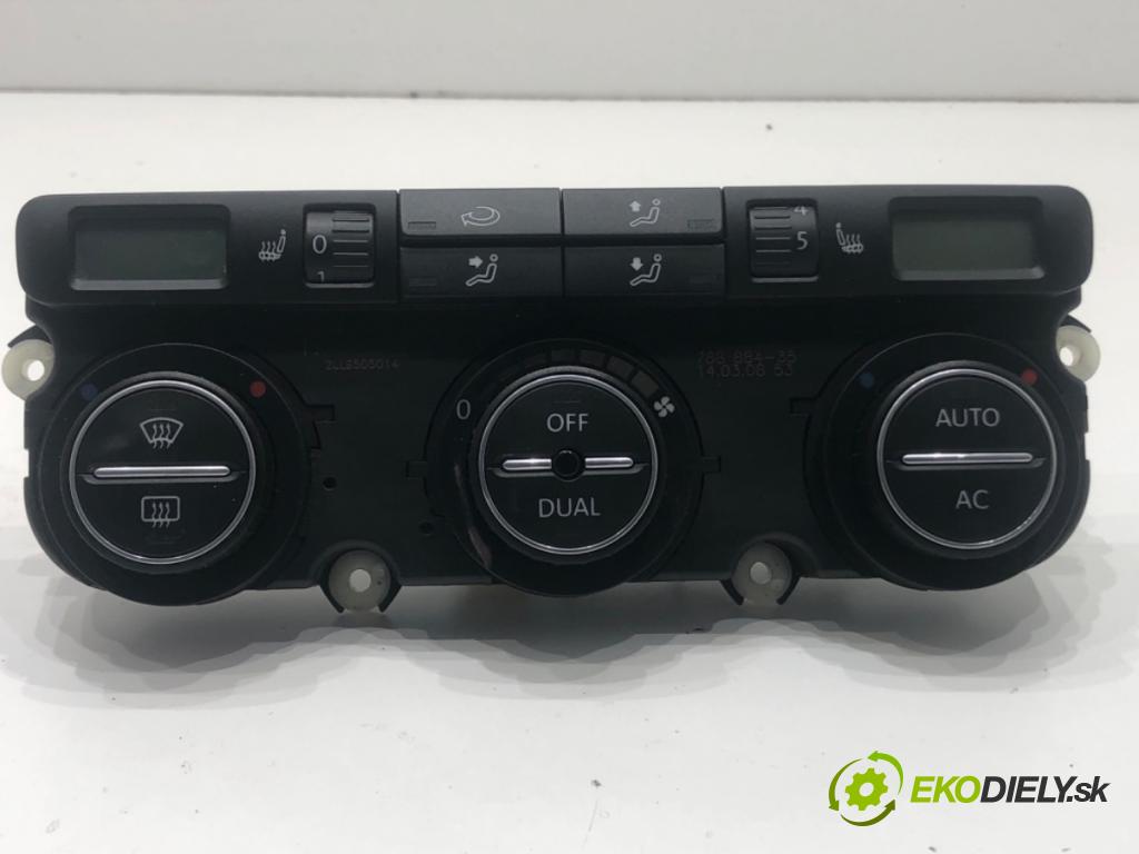 VW TIGUAN (5N_) 2007 - 2018    1.4 TSI 4motion 110 kW [150 KM] benzyna 2007 - 2018  Panel ovládania kúrenia 1K0907044DE (Prepínače, spínače, tlačidlá a ovládače kúrenia)