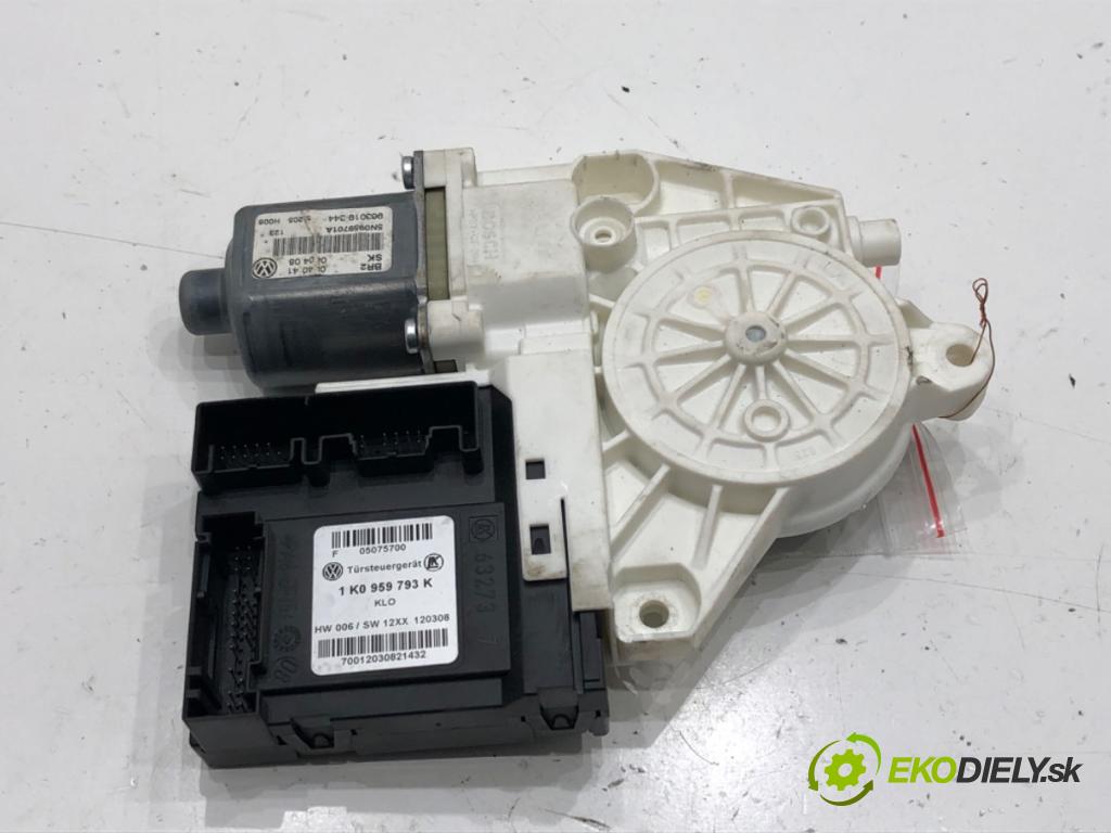 VW TIGUAN (5N_) 2007 - 2018    1.4 TSI 4motion 110 kW [150 KM] benzyna 2007 - 2018  motor sťahovaní okna levý přední část 1K0959793K