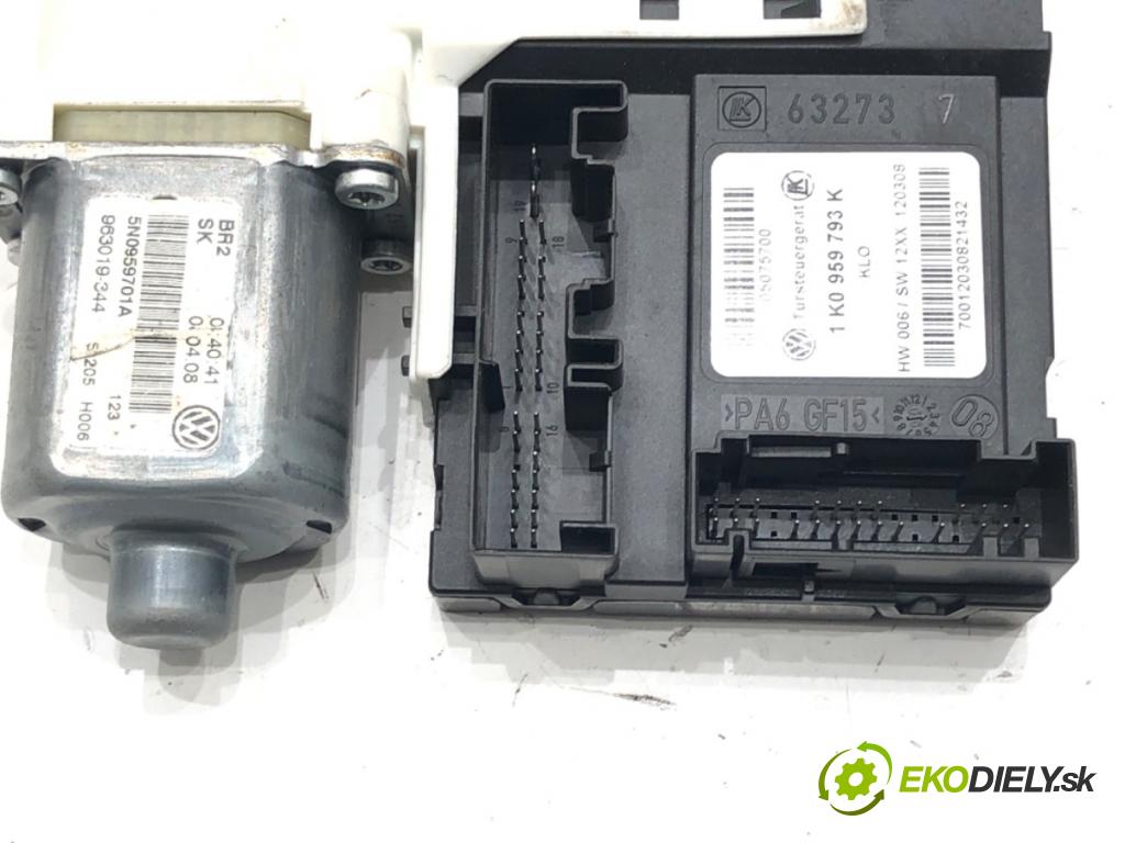 VW TIGUAN (5N_) 2007 - 2018    1.4 TSI 4motion 110 kW [150 KM] benzyna 2007 - 2018  motor sťahovaní okna levý přední část 1K0959793K