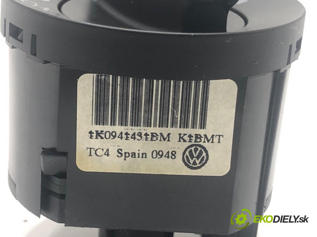 VW TIGUAN (5N_) 2007 - 2018    1.4 TSI 4motion 110 kW [150 KM] benzyna 2007 - 2018  spínač světel 1K0941431BM