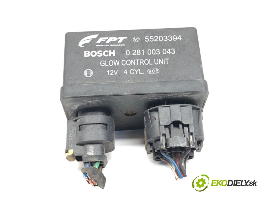 FIAT BRAVO II (198_) 2006 - 2022    1.6 D Multijet (198AXH1B) 77 kW [105 KM] olej napędowy 2007 - 2014  relé sviečok žhavenia 55203394 0281003043 (Relé)