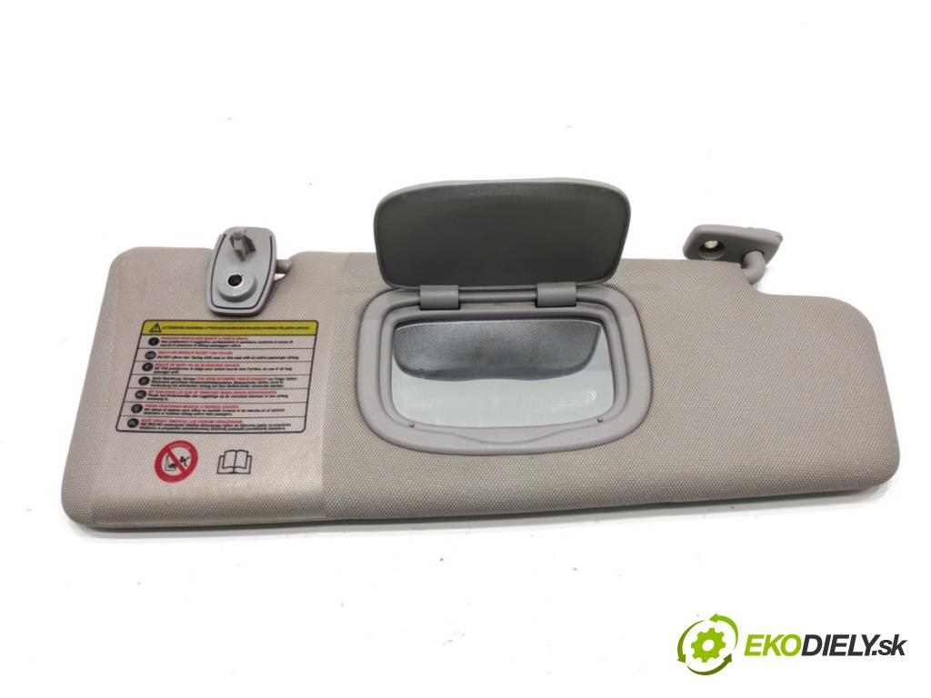 FIAT BRAVO II (198_) 2006 - 2022    1.6 D Multijet (198AXH1B) 77 kW [105 KM] olej napędowy 2007 - 2014  Clona slnečná pravy 