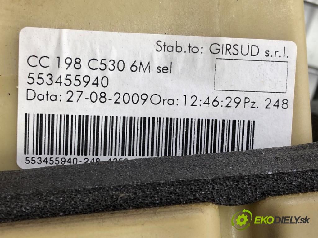 FIAT BRAVO II (198_) 2006 - 2022    1.6 D Multijet (198AXH1B) 77 kW [105 KM] olej napędowy 2007 - 2014  Kulisa 553455940 (Rýchlostné páky / kulisy)