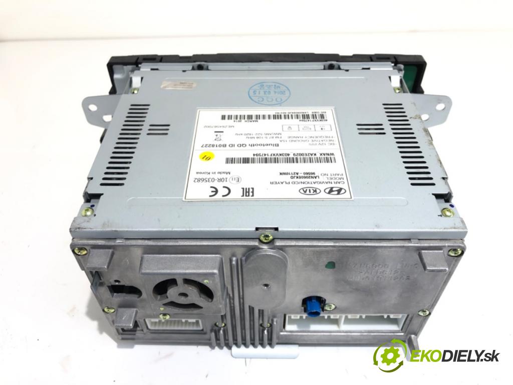 KIA CEED Sportswagon (JD) 2012 - 2018    1.6 CRDi 110 81 kW [110 KM] olej napędowy 2013 - 2018  RADIO Navigácia 96560-A2110WK (Audio zariadenie)