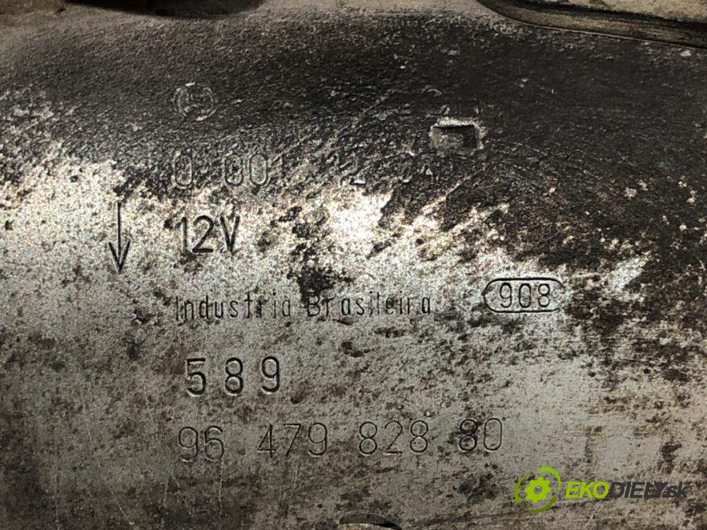 PEUGEOT 207 (WA_, WC_) 2006 - 2015    1.4 16V 65 kW [88 KM] benzyna 2006 - 2013  Štartér 9647982880 (Štartér)