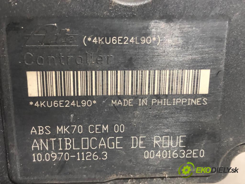 PEUGEOT 207 (WA_, WC_) 2006 - 2015    1.4 16V 65 kW [88 KM] benzyna 2006 - 2013  Pumpa ABS 9662150680 (Pumpa ABS)