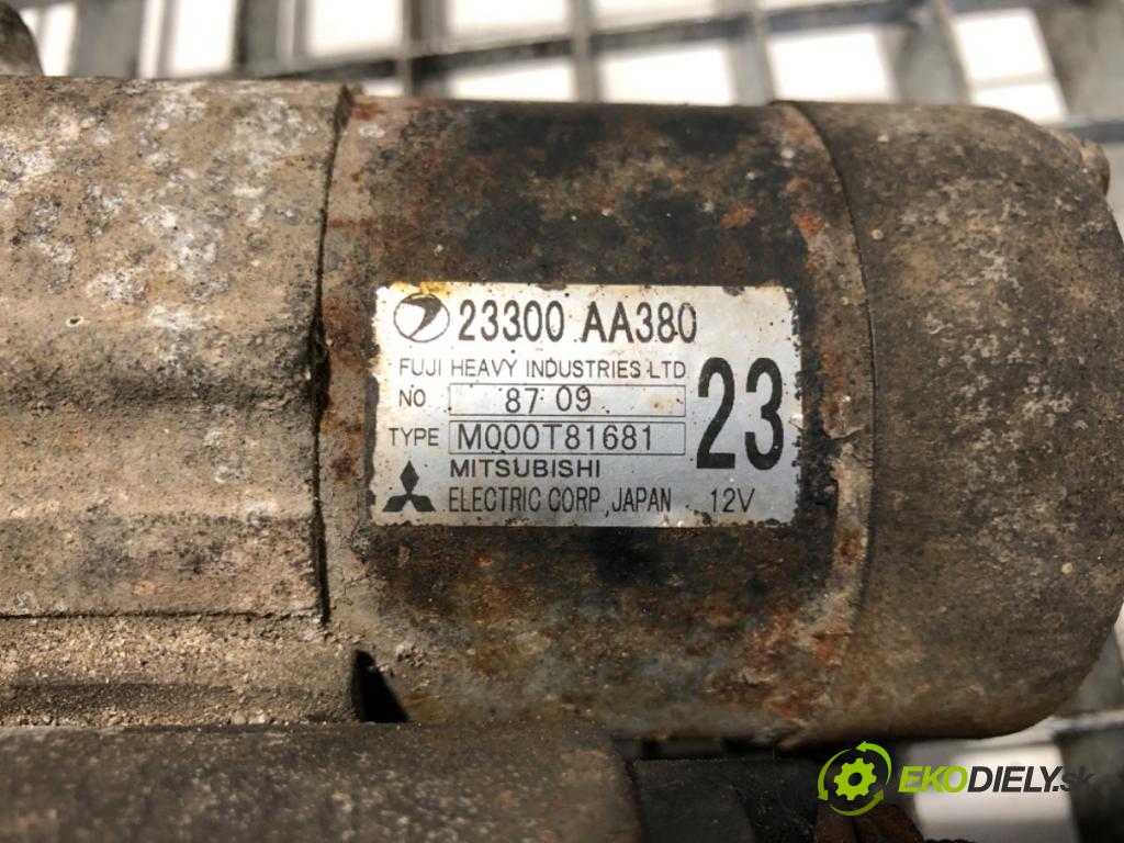 SUBARU FORESTER (SF_) 1997 - 2002    2.0 S Turbo AWD (SF5) 125 kW [170 KM] benzyna 1998 - 2001  Štartér 23300-AA380 (Štartéry)