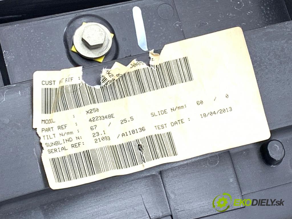 JAGUAR XF I sedan 2013 250 kW 3.0 2995 strešné okno  (Sklo karosérie)