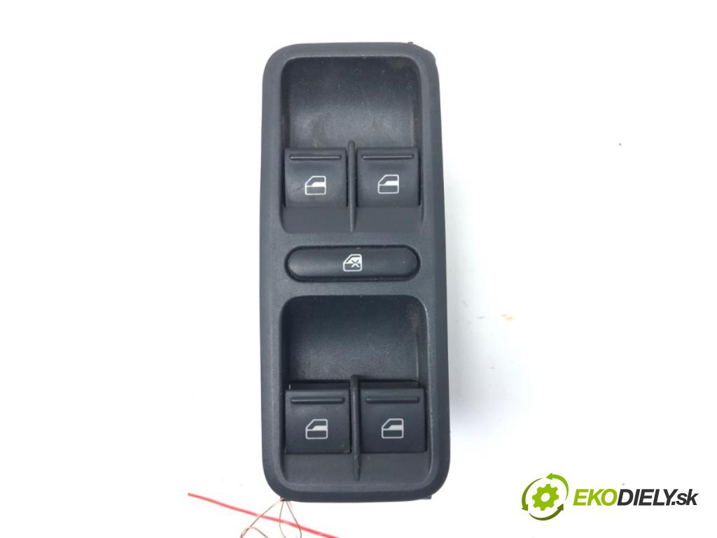 SKODA FABIA II (542) 2006 - 2014    1.2 51 kW [70 KM] benzyna 2007 - 2014  Prepínač okien 5J0867171 (Prepínače, spínače, tlačidlá a ovládače kúrenia)