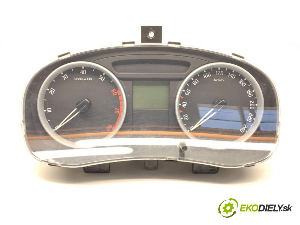 SKODA FABIA II (542) 2006 - 2014    1.2 51 kW [70 KM] benzyna 2007 - 2014  Prístrojovka 5J0920810B (Prístrojové dosky, displeje)