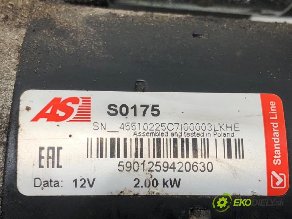 AUDI A6 C6 Avant (4F5) 2004 - 2011    2.0 TDI 103 kW [140 KM] olej napędowy 2005 - 2008  Štartér  (Štartéry)