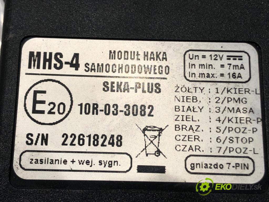 AUDI A6 C6 Avant (4F5) 2004 - 2011    2.0 TDI 103 kW [140 KM] olej napędowy 2005 - 2008  Modul ťažného oka SEKA PLUS MHS-4 (Ostatné)