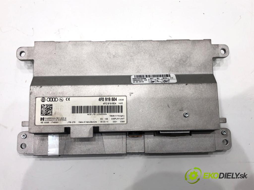 AUDI A4 B8 Avant (8K5) 2007 - 2015    2.0 TDI 125 kW [170 KM] olej napędowy 2008 - 2012  Dislpej 4F0919604 (Prístrojové dosky, displeje)